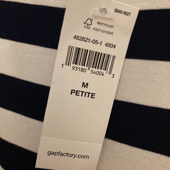 Navy and white striped dress - Picture 3 of 3